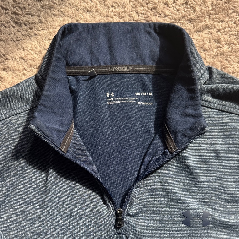 Under Armour Men's Navy Performance quarter zip - size M